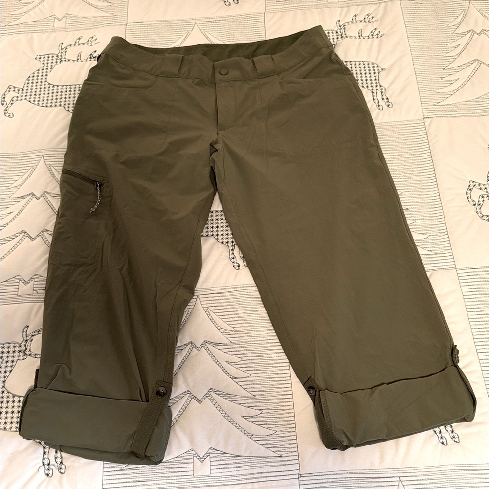 Eastern Mountain Sports Women’s Green Cargo Pants-8R - Picture 2 of 13